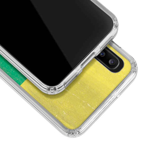 Lithuania Flag Distressed Galaxy A30 Clear Case